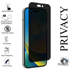 iPhone 14 Pro Max (6.7") Privacy Glass SPR09 Screen Protector