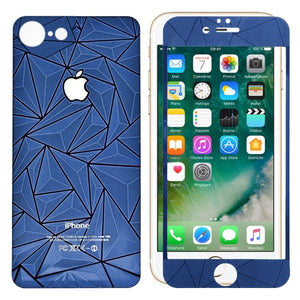 Apple iPhone 7 Front & Back 3D Tempered Glass SPR15A Blue