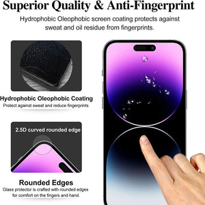 iPhone 14 Pro Max (6.7") Full Coverage Tempered Glass SPR16
