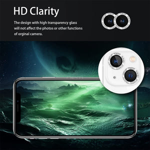 iPhone 13/13 Mini Glitter Cam Lens Protector SPR20 Silver