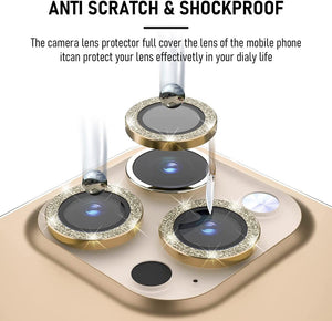 iPhone 13 Pro/Pro Max Glitter Cam Lens Protector SPR20 Gold
