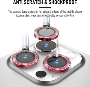 iPhone 13 Pro/Pro Max Glitter Cam Lens Protector SPR20 Red