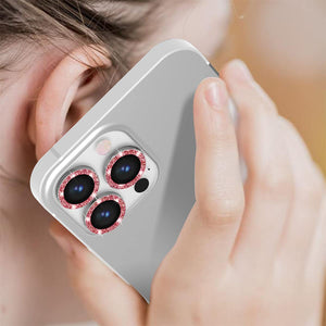 iPhone 13 Pro/Pro Max Glitter Cam Lens Protector SPR20 Red