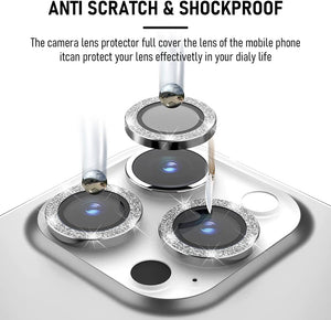 iPhone 13 Pro/Pro Max Glitter Cam Lens Protector SPR20 Silver